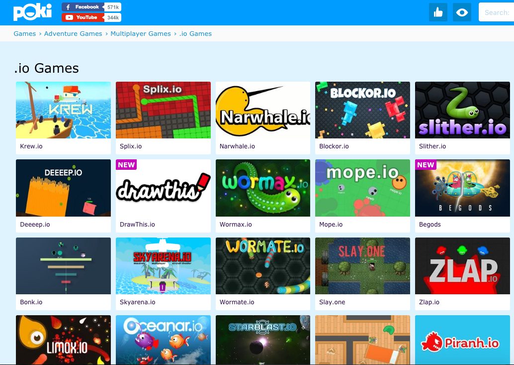 Play Best Online Multiplayer .IO Games on Poki.com